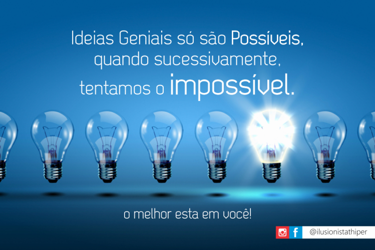 O melhor esta em você!