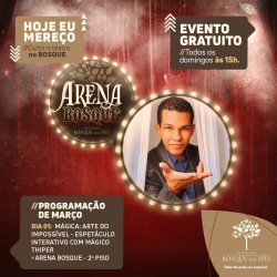 Teatro de Arena do Horto Florestal recebe show de mágica