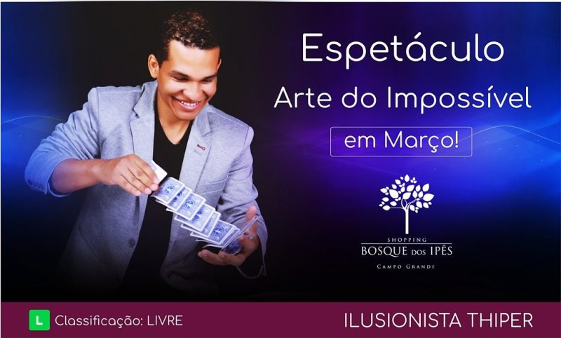 Espetáculo de Mágica promete movimentar Shopping da Capital. 