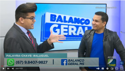 Mágica ao vivo, no Balanço Geral - TV Record MS