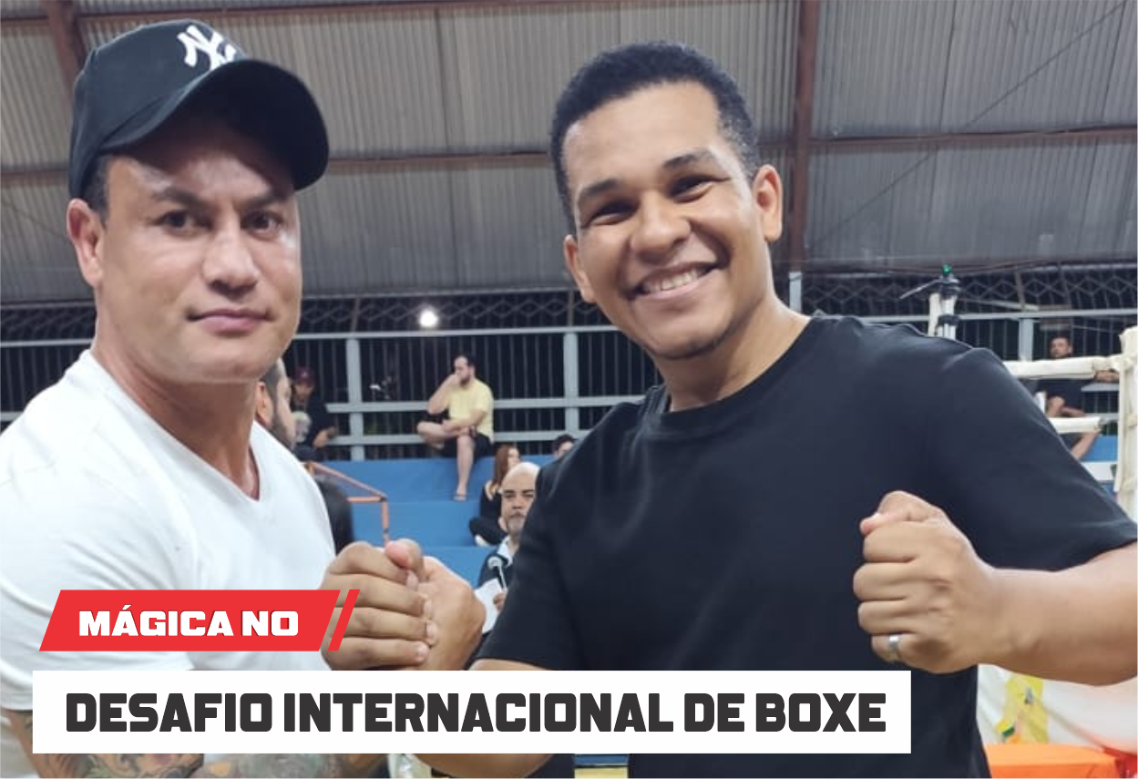Mágico Thiper encanta no Desafio Internacional de Boxe em Campo Grande