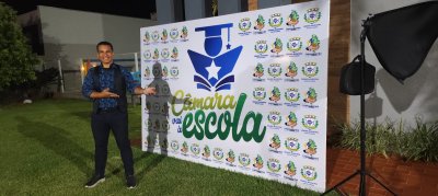 Show de Mágica no Encerramento do Programa Câmara Vai à Escola em Laguna Carapã MS