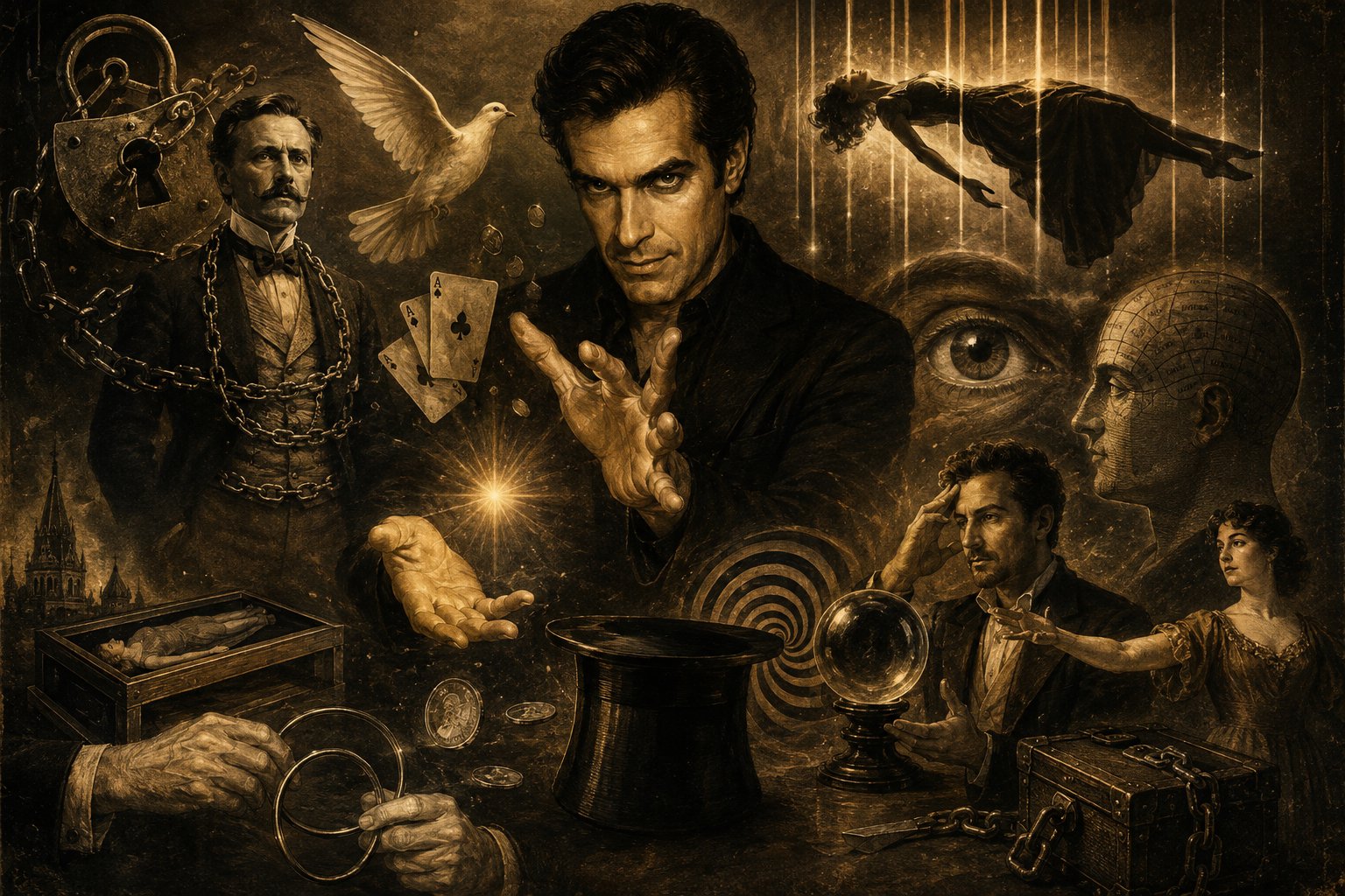 20 Mágicos Famosos da História — Os Mais Empolgantes de Todos os Tempos