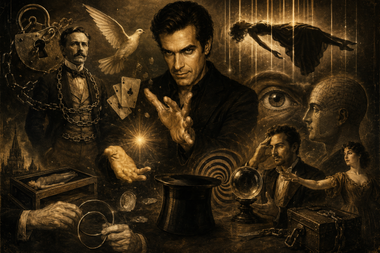 20 Mágicos Famosos da História — Os Mais Empolgantes de Todos os Tempos